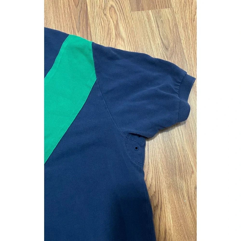 Polo Ralph Lauren Polo Shirt Mens Extra Large Diagonal Sash Multi Pony Navy